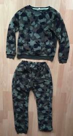 Hema fleece pyjama camouflage groen maat 158-164, Kinderen en Baby's, Kinderkleding | Maat 158, Ophalen of Verzenden, Gebruikt