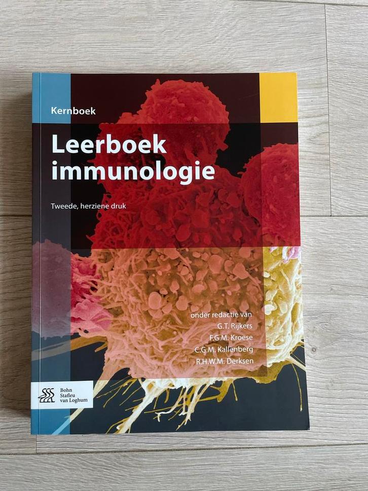 Leerboek Immunologie - 2e druk, Boeken, Studieboeken en Cursussen, Zo goed als nieuw, WO, Beta, Ophalen of Verzenden