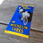 Emaille reclamebordje Michelin bolvormig, 10x20cm, Verzamelen, Merken en Reclamevoorwerpen, Ophalen of Verzenden, Zo goed als nieuw