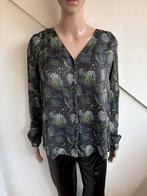 POM Amsterdam by Katja blouse maat S antraciet multicolor, Ophalen of Verzenden, Zo goed als nieuw, Maat 36 (S), Grijs