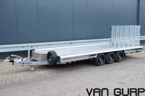 Vlemmix Machinetransporter 480 x 180cm 3500kg (3x 1800kg), Auto diversen, Aanhangers en Bagagewagens, Zo goed als nieuw