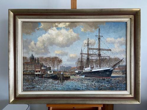 Willem Heytman, marine opleidingsschip Pollux, Antiek en Kunst, Kunst | Schilderijen | Klassiek, Ophalen