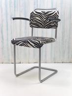 Vintage mat chroom 201 Gispen stoel, Huis en Inrichting, Ophalen, Metaal, Gebruikt, Gispen