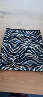 Dierenprint pailletten, glitter rokje Maat S, Maat 38/40 (M), Overige typen, Zwart, Ophalen of Verzenden