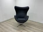 Fauteuil antraciet grijs gestoffeerd EGG fauteuil, Ophalen, Nieuw, 75 tot 100 cm, Metaal