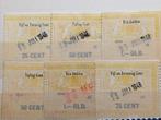 Verschillende fiscale belasting zegels Nederland, Postzegels en Munten, Verzenden, Gestempeld