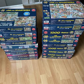 Te koop; Jan van Haasteren Puzzel Collectie - 18 stuks €150. beschikbaar voor biedingen