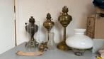Drie olielampen, Antiek en Kunst, Antiek | Lampen, Ophalen