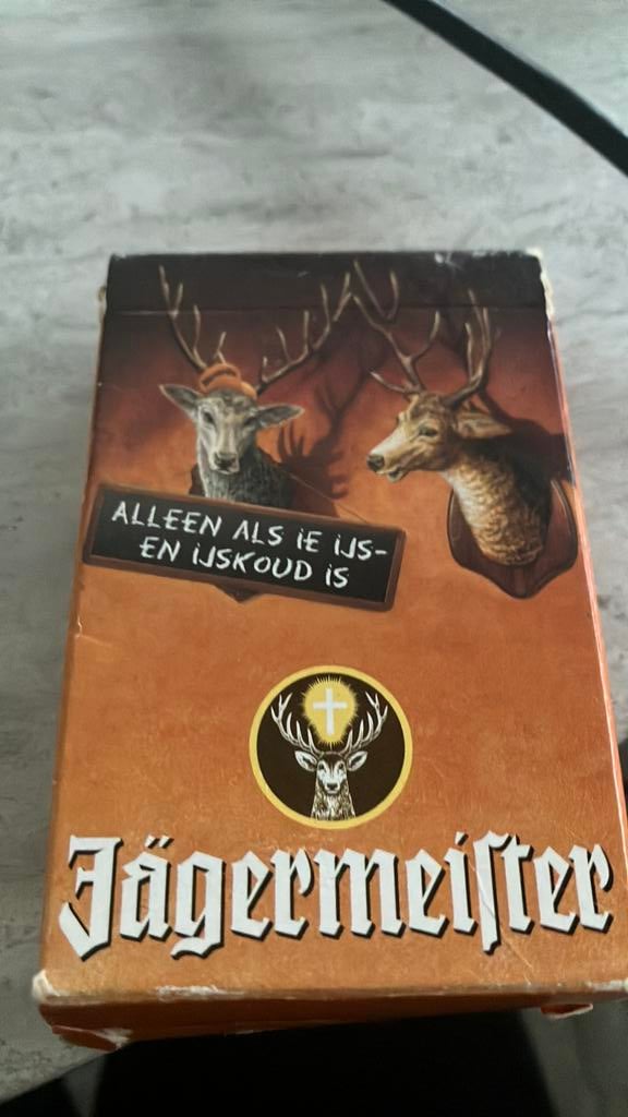 Jagermeister kaarten, Ophalen of Verzenden, Gebruikt