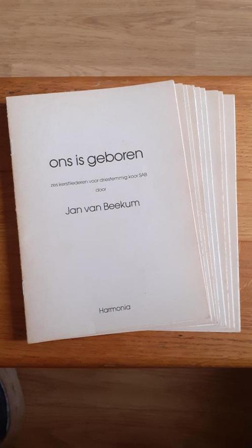 Koormuziek voor de Kerst / Ons is geboren / Jan van Beekum, Muziek en Instrumenten, Bladmuziek, Zo goed als nieuw, Artiest of Componist
