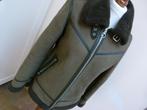 Donkergroen, jas vintage winterjasje warm gevoerd M 38, Kleding | Dames, Verzenden, Zo goed als nieuw, Maat 38/40 (M), Groen