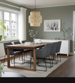 Mörbylanga eikenfineer eettafel ikea bruine geglazuurd, Huis en Inrichting, Ophalen, Zo goed als nieuw, Vijf personen of meer
