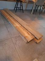 Steigerhouten planken 8 stuks 15.60 meter., Ophalen, 25 tot 50 mm, Zo goed als nieuw, Plank
