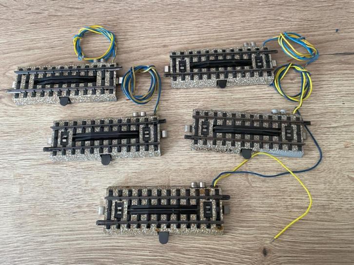 5 stuks Märklin ontkoppel-rail voor M-Rail nr 5112 - getest, Hobby en Vrije tijd, Modeltreinen | H0, Gebruikt, Overige typen, Wisselstroom