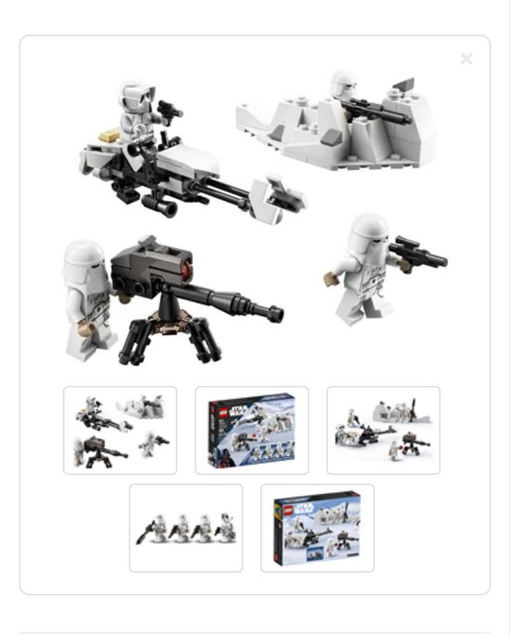 LEGO Star Wars Snowtrooper Battle Pack 75320, Kinderen en Baby's, Speelgoed | Duplo en Lego, Zo goed als nieuw, Lego, Complete set