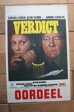 filmaffiche Sophia Loren Verdict 1974 filmposter, Rechthoekig Staand, Ophalen of Verzenden, Zo goed als nieuw, A1 t/m A3