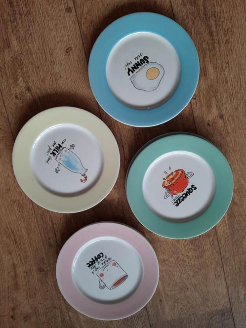 Blond Amsterdam ontbijtborden, Huis en Inrichting, Keuken | Servies, Zo goed als nieuw, Bord(en), Blond Amsterdam, Aardewerk, Ophalen