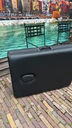 Massagetafel, zwart, blank hout, 195/220x70x12, Sport en Fitness, Massageproducten, Ophalen, Zo goed als nieuw, Massagetafel