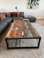 Mooie salontafel van Indiaas hout - 200cm lang, Ophalen, Gebruikt, 50 tot 100 cm, 150 tot 200 cm