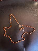 rozenkrans bruin met twee zilveren scapulieren, Ophalen of Verzenden