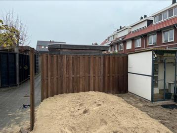 Hardhouten schutting 6 stuks  beschikbaar voor biedingen