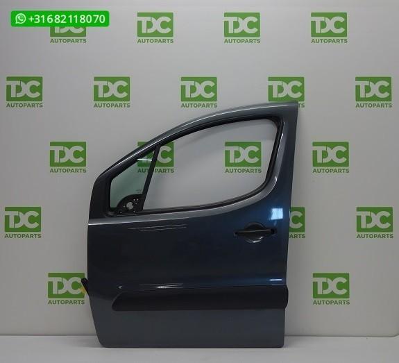 Peugeot Partner ('08-'18) Voorportier links donkergrijs, Auto-onderdelen, Carrosserie en Plaatwerk, Deur, Peugeot, Voor, Links