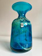 Vintage Mdina Glass Vaas Turquoise~Geel~Maltese~M .Harris, Antiek en Kunst, Ophalen of Verzenden