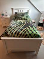 Bed 90 x 200 HEMNES IKEA - mét Auping bodem en met matras, Ophalen, Verstelbaar, 90 cm, Eenpersoons