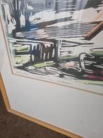 Luuk Scholten lino winter, Antiek en Kunst, Kunst | Litho's en Zeefdrukken, Ophalen
