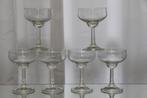Set (ijs-/champagne)coupes van Leerdam Ambassador, Antiek en Kunst, Antiek | Glas en Kristal, Ophalen