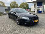 Audi A6 4.2 V8 quattro S-Line, Auto's, Automaat, Leder en Stof, Zwart, Vierwielaandrijving