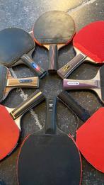 Collection table tennis rackets (also indivudualy sold), Sport en Fitness, Tafeltennis, Ophalen of Verzenden, Zo goed als nieuw