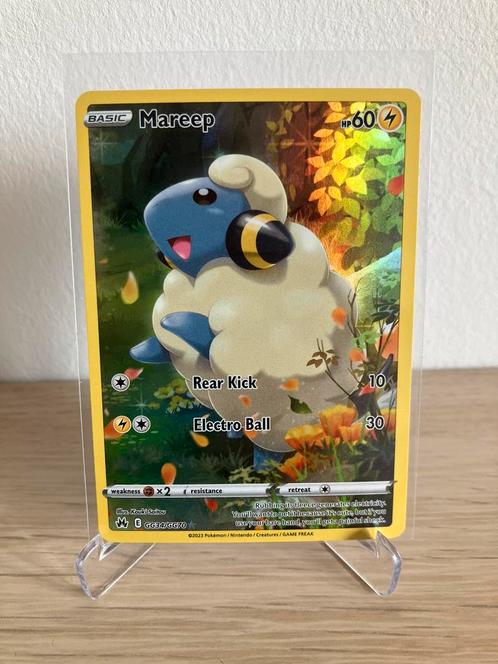 Mareep GG34/GG70 Crown Zenith, Hobby en Vrije tijd, Verzamelkaartspellen | Pokémon, Zo goed als nieuw, Losse kaart, Foil, Ophalen of Verzenden