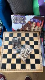 Schaak en dam spel, Hobby en Vrije tijd, Gezelschapsspellen | Bordspellen, Ophalen of Verzenden, Zo goed als nieuw