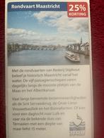 Rondvaart Maastricht - Rederij Stiphout Voordeelbon, Tickets en Kaartjes, Drie personen of meer, Kortingsbon, Overige typen