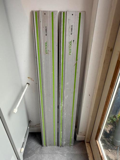 2x Festool geleiderails 140cm – FS 1400/2 – scherp geprijsd, Doe-het-zelf en Verbouw, Gereedschap | Zaagmachines, Gebruikt, Invalzaag