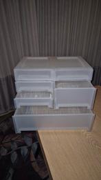 Kunststof ladenkastje - stapelbare units - semi-transparant, Huis en Inrichting, Ophalen of Verzenden, Kunststof, Minder dan 50 cm