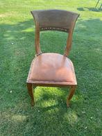 Kolonale houten stoel, Huis en Inrichting, Stoelen, Ophalen, Gebruikt, Bruin, Eén