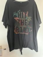 Zwart Tshirt met borduur print 3xl MS Mode, Verzenden, Zwart, Shirt of Top, Zo goed als nieuw