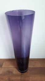 Grote vaas, paars, 70 cm hoog, Glas, Ophalen