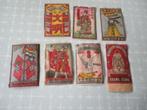 7 oude Japanse propaganda lucifermerken, jaren 30., Verzamelen, Rookartikelen, Aanstekers en Luciferdoosjes, Verzenden, Zo goed als nieuw