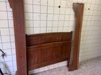 Antiek Bed Twijfelaar, Ophalen, Gebruikt, Bruin, 190 cm of minder