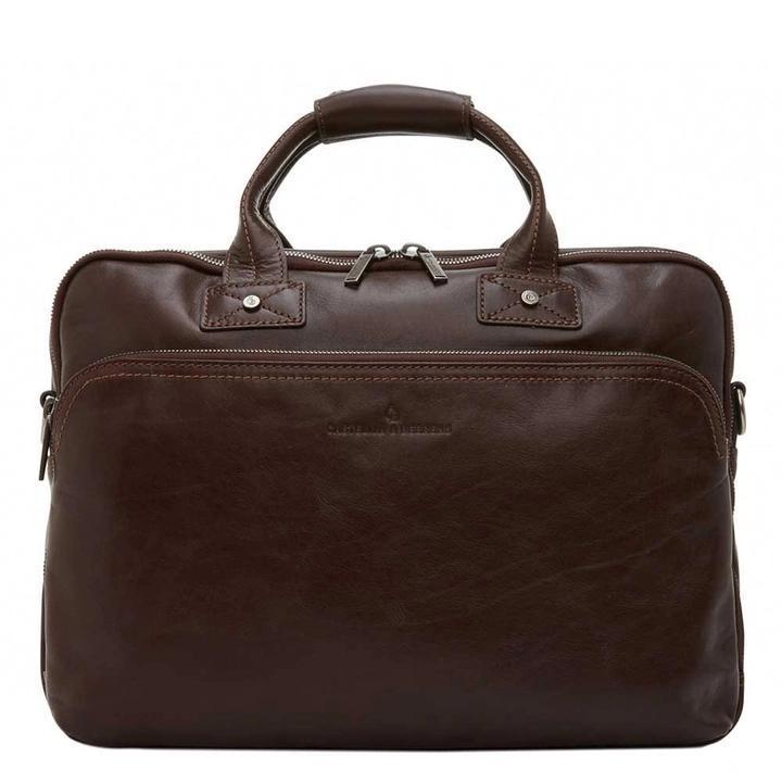 Castelijn & Beerens Firenze Business Laptoptas 15.6" mokka, Computers en Software, Laptoptassen, Zo goed als nieuw, Aktetas, 15 inch