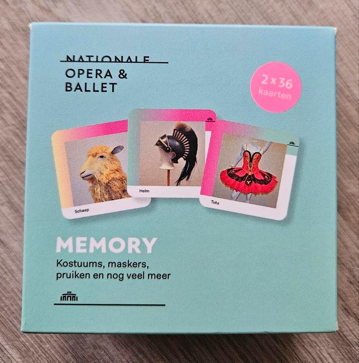 Nationale Opera & Ballet Memoryspel - Nieuw! Memory, Hobby en Vrije tijd, Gezelschapsspellen | Bordspellen, Nieuw, Een of twee spelers