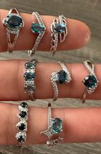 London blue topaas ringen verzilverd, verstelbaar, Ophalen of Verzenden, Nieuw