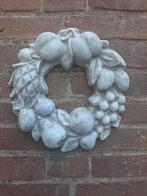 Krans fruitkrans wanddecoratie betonnen beeld tuinbeeld, Ophalen of Verzenden, Nieuw