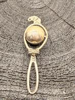 Zilveren rammelaar met olifantje - 800 zilver, Antiek en Kunst, Ophalen of Verzenden, Zilver