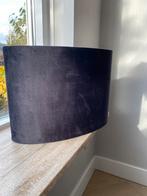 Mooie ovale velvet zwarte lampenkap, Huis en Inrichting, Lampen | Lampenkappen, Ophalen, 25 tot 50 cm, Zwart, Zo goed als nieuw