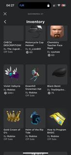 RIJKE ROBLOX ACCOUNT (VALKYRIE), Spelcomputers en Games, 1 speler, Verzenden, Zo goed als nieuw