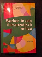 Werken in een therapeutisch milieu, Boeken, Studieboeken en Cursussen, Ophalen of Verzenden, Zo goed als nieuw, HBO